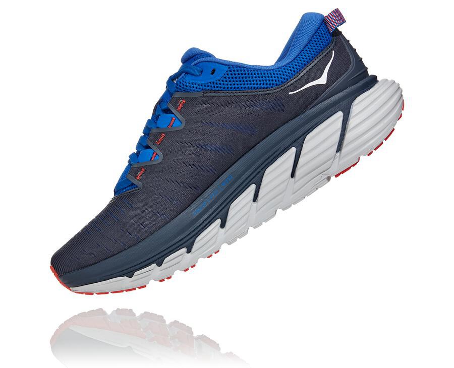 Hoka One One Tenisky Panske Čierne/Modre - Gaviota 3 - 84029-YUPQ